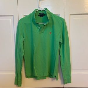 XL Women’s Ralph Lauren Green Skinny Polo